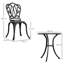 Outsunny 3 Piece Patio Bistro Set Outdoor Table Set with Umbrella Hole-1995739929