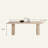 Sintered Stone Solid + Manufactured Wood gray Dining Table-109327197