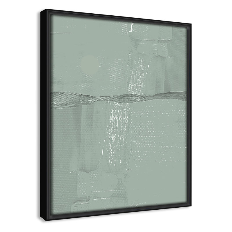 Attica - Toile à cadre flottant, H 11,5 po x l 9,5 po x P 2 po, Noir