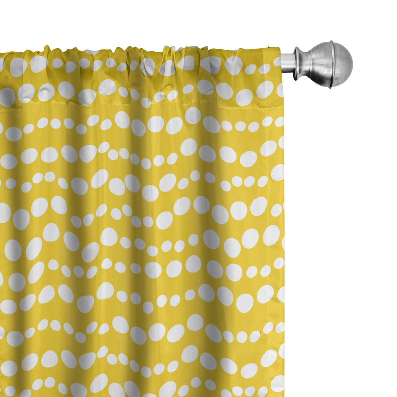 Bubble Semi-Sheer Rod Pocket Curtain Panel, 28" x 84"