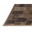 Tapis géométrique brun / gris tissé à la machine-1047808989