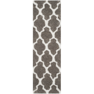 Barcelona Shag Hand Tufted Performance Geometric Rug