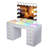 Vanity Desk With Rgb Light Including Vanity Mirror