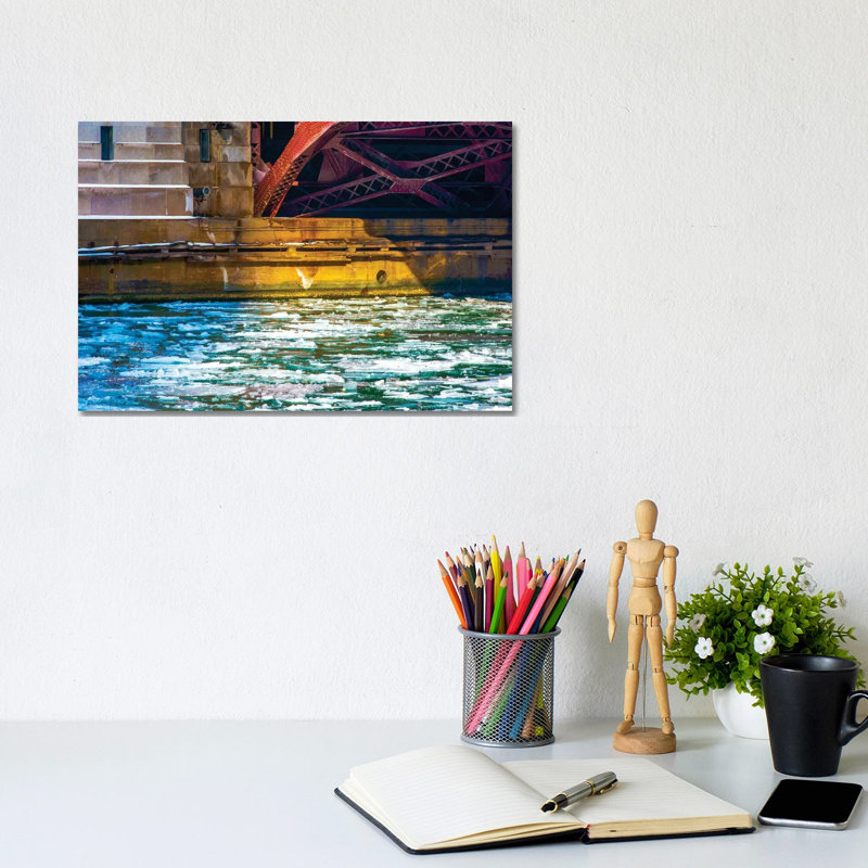 Irv Kupcinet Bridge by Raymond Kunst - No Frame Gallery-Wrapped Canvas Giclée on Canvas, 20.32cm H x 30.48cm W