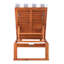 Chaise longue simple inclinable en eucalyptus avec coussins 80,9 po Faunce-2138730163-2144100989