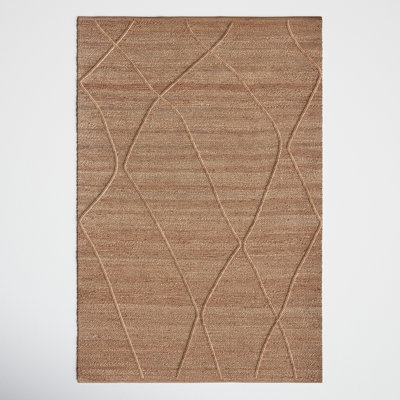 Albemarie Natural Hand-Woven Geometric Jute Rug
