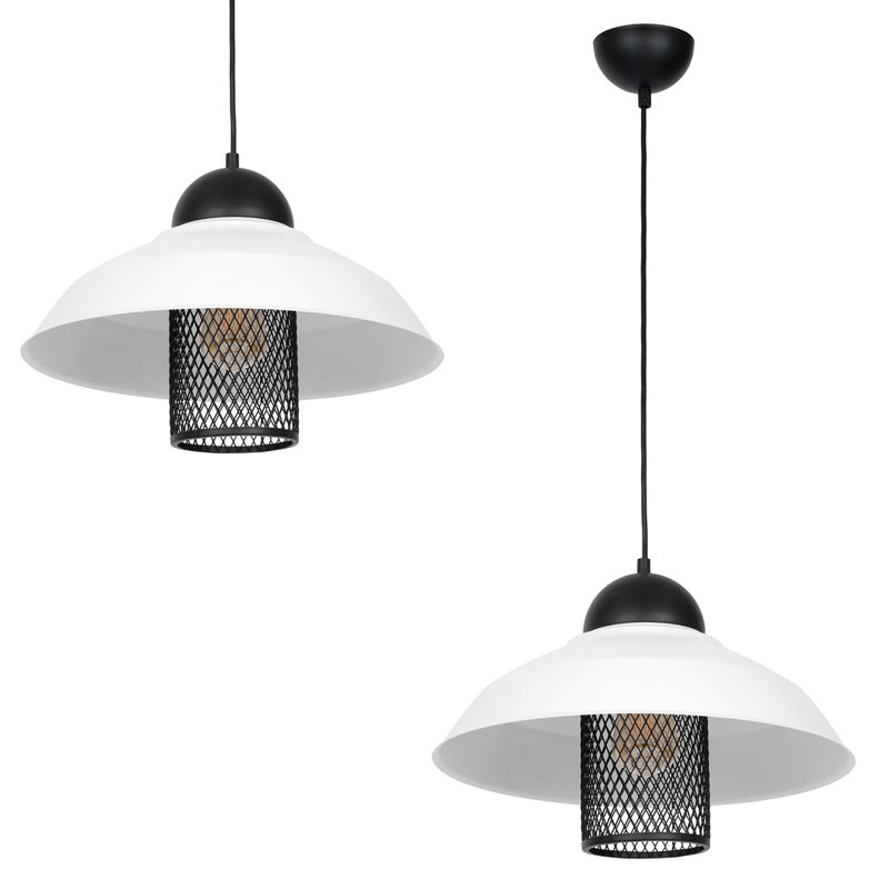 Bergan 1 - Light White Dome Pendant