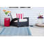 Bleu/tapis de zone blanche Bratton