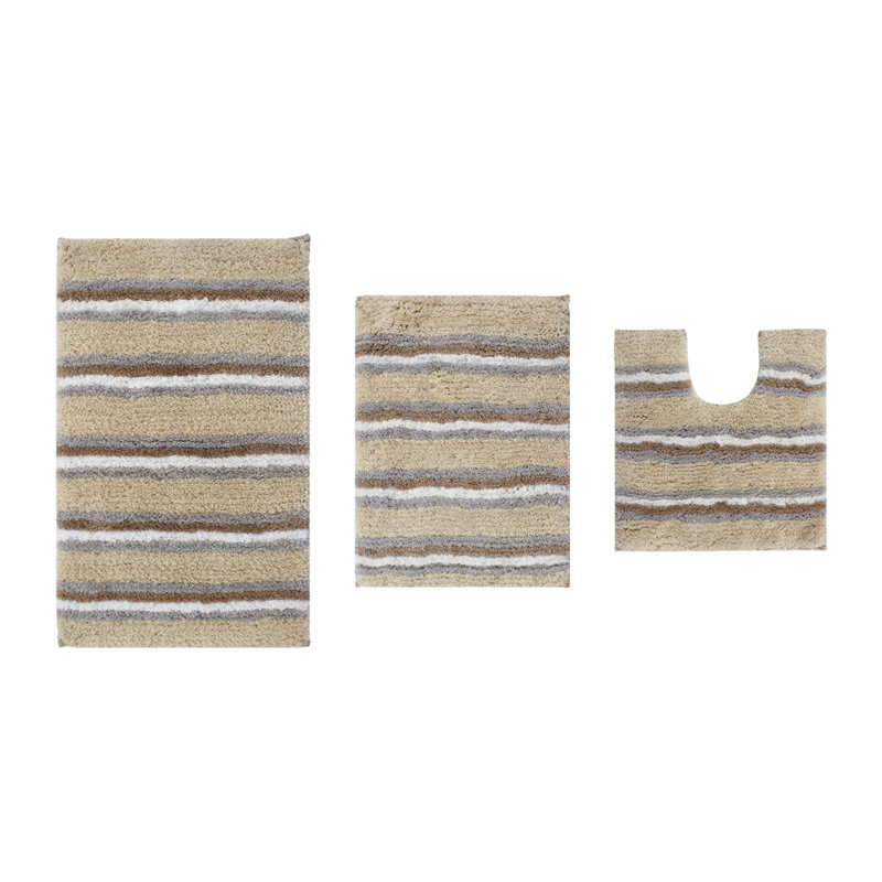 Amyr Non-Slip Bath Rug, Linen