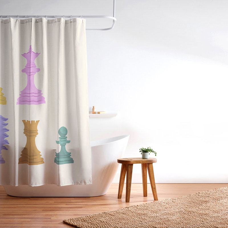 Design by Spark Chess Shower Curtain