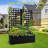 Metal Planter Box with Trellis, Raised Garden Bed with Trellis for Climbing Plants, Outdoor Planter Box with Drainage Holes for Patio, Balcony & Garden-475584800-475584812