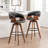 Joeanne Faux Leather Swivel 26'' Counter Stool-1384594850