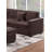 Modern Style 4Pc Sectional Set Right Arm And Left Arm Loveseat USB Port Plastic Legs Cocktail Ottoman Matching Two Pillows Primary Living Room-1508451766