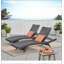 Chaise longue en osier Salem