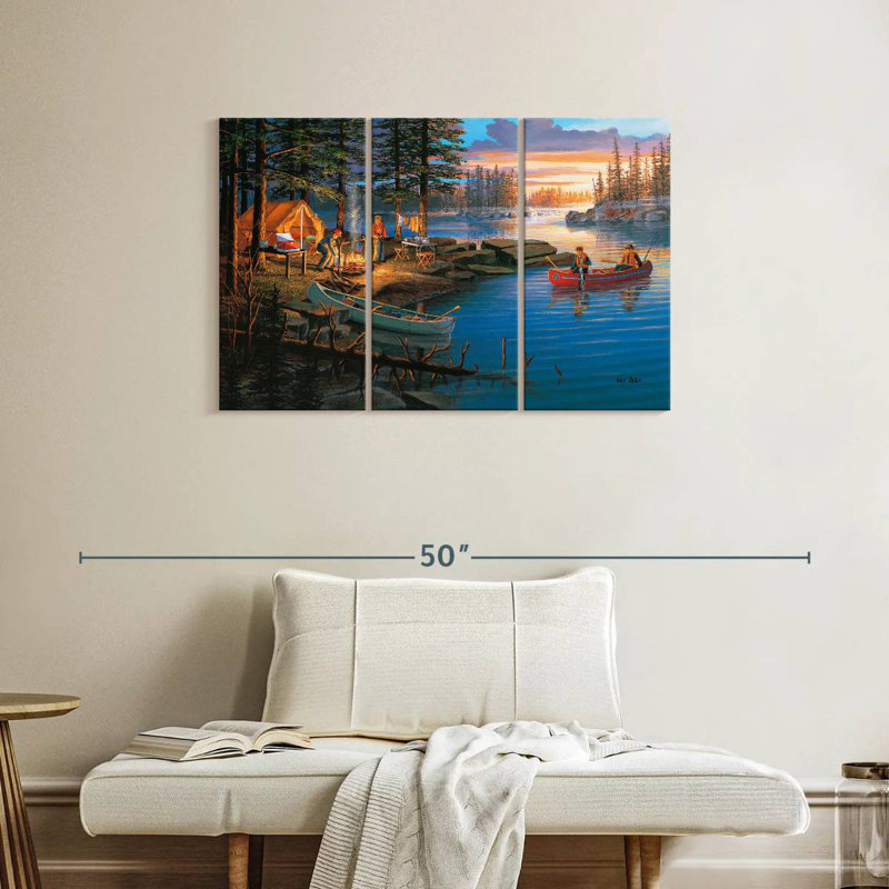 Senne Boundary Waters, 24" H x 38" W