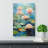 Water Lily Expressionism - Print-542907490