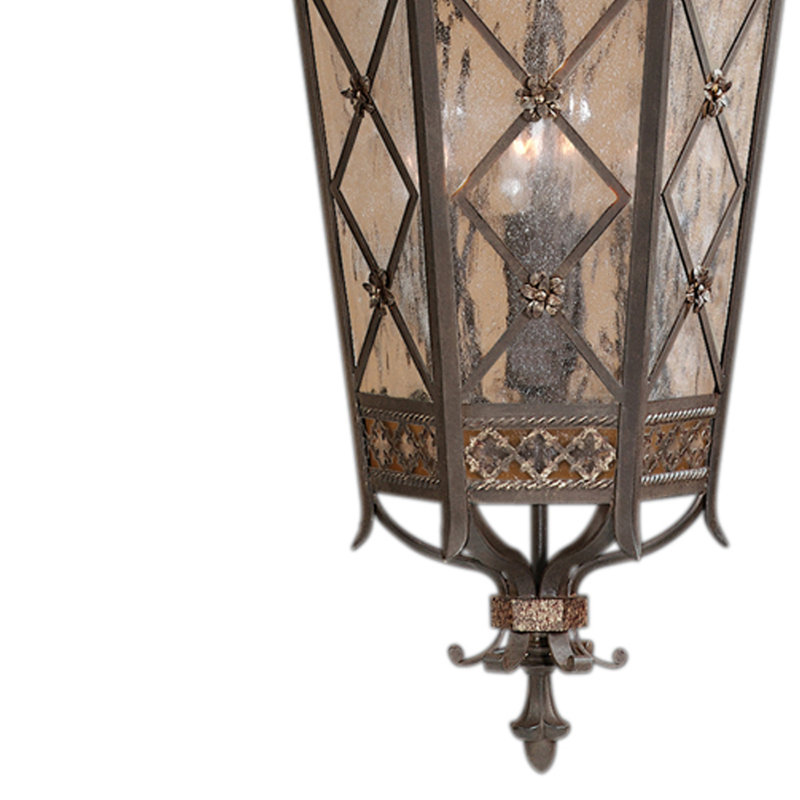 Lanterne suspendue d'extérieur Chateau Brown, H 49 po x l 14 po x P 14 po