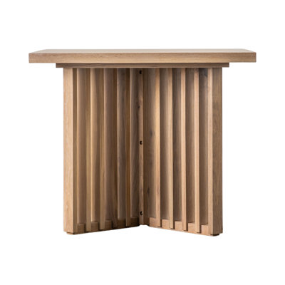 Greggery 90 Cm Oak Solid Wood Dinning Table