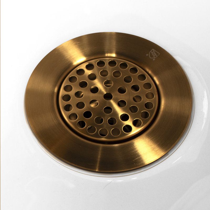 22" L X 18" W Wall Mount Service Sink with drain, Satin Brass
