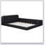 Lit plateforme tapissier avec 2 lampes de lecture-1513530085