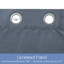 Paire de rideaux occultant 100% coton brossé avec œillets (2 panneaux)-100943804-100943805
