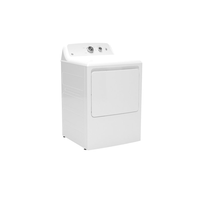 GE 6.2 Cu Ft Capacity Gas Dryer With Up To 120 Ft Venting And Shallow Depth​