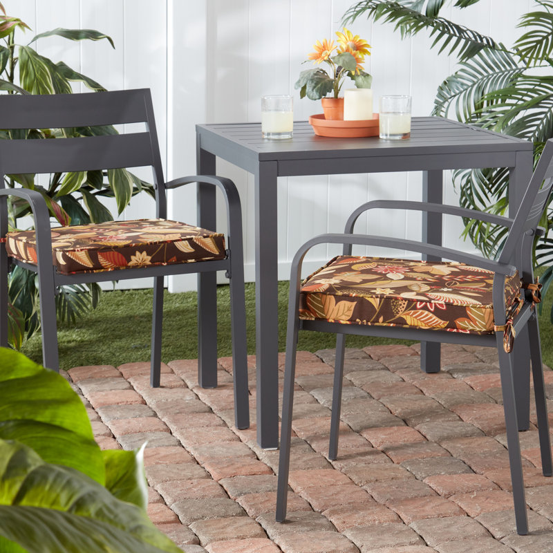 Outdoor Dining Chair Seat Pad, Timberland Floral