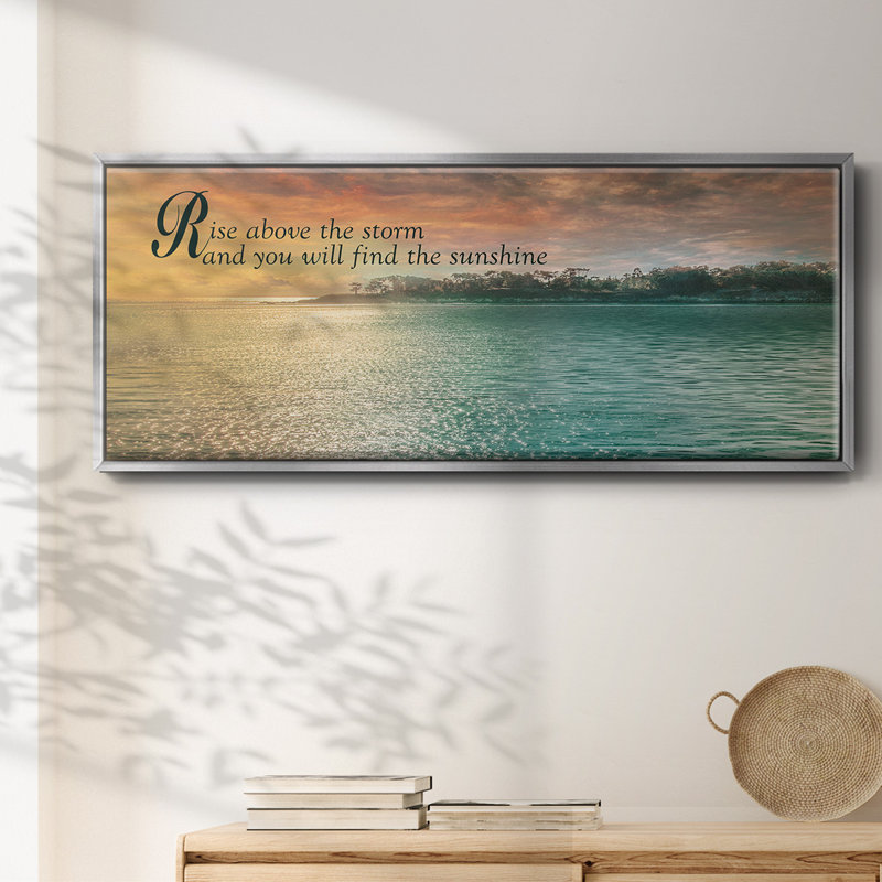 Rise Above- Framed Canvas, 20" H x 50" W