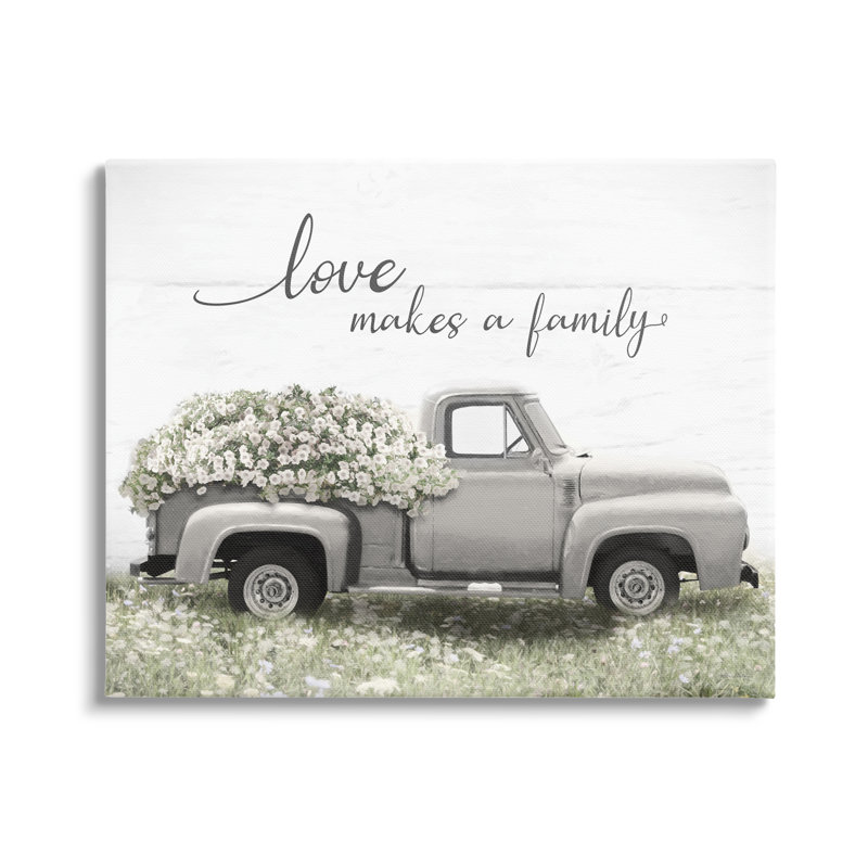 «Love Makes Family» par Lori Deiter, reproduction sur toile tendue, H 36 po x l 48 po x P 1,5 po