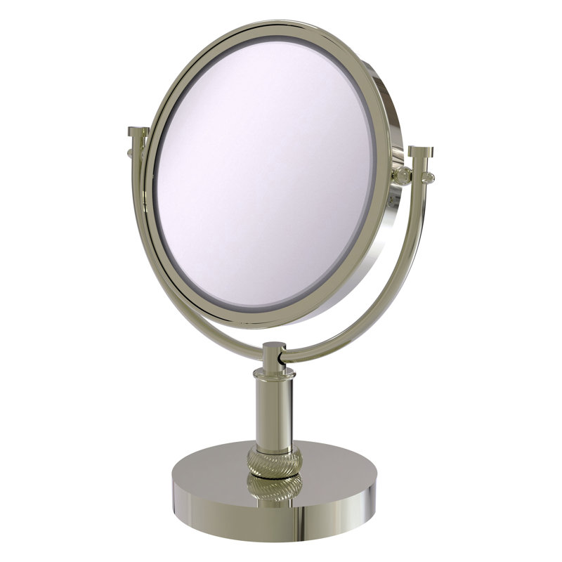 Mooresville Metal Mirror, Polished Nickel, 2x
