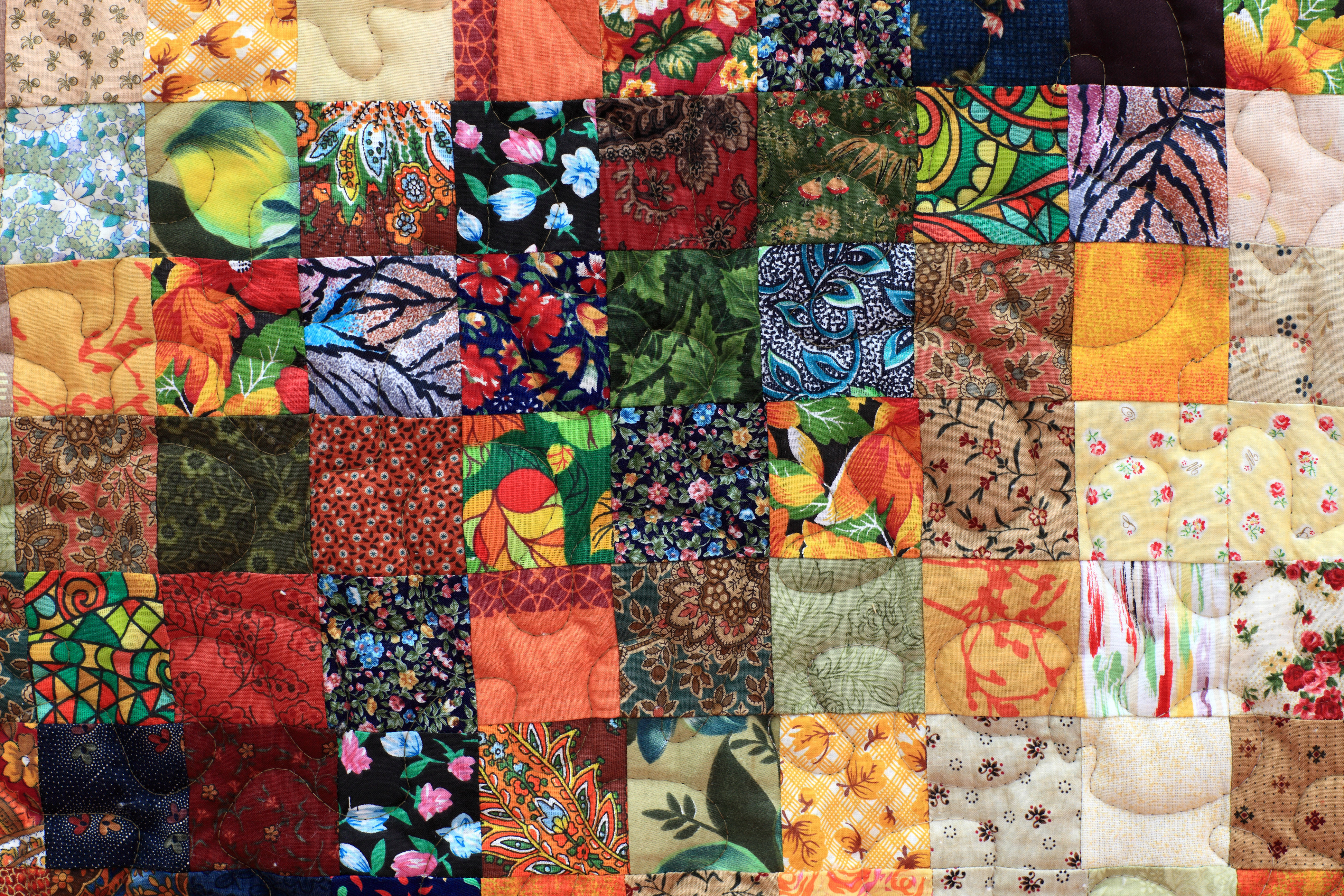 Bungalow Rose Homemade Patchwork by Radist - Wrapped Canvas Photograph ...