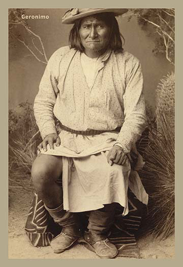 Geronimo-apache chief, reproduction de photo