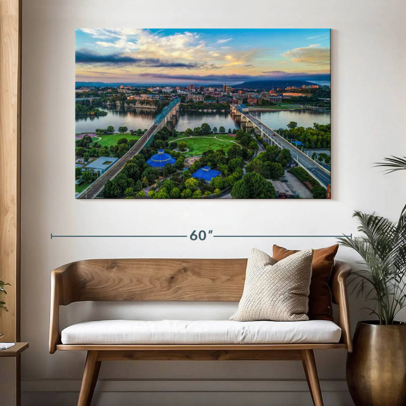 Harpa View Of Downtown Chattanooga, 34" H x 51" W