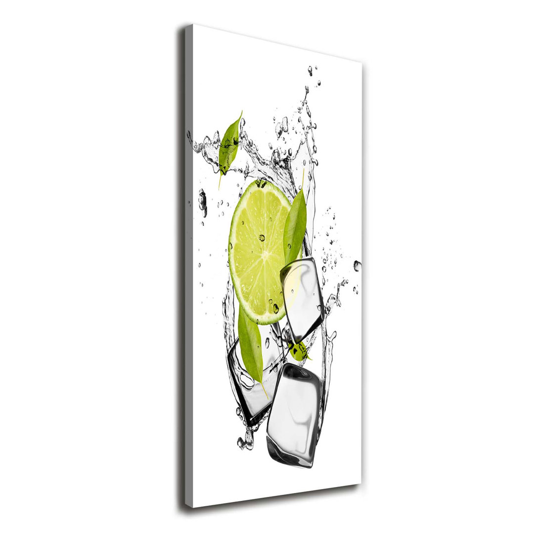 Limonka und Eis - Kunstdrucke auf Leinwand - Wrapped Canvas