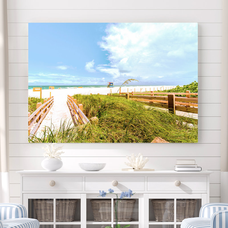 Support de sauveteur Mccutchen Sand Sugar! - Reproduction de photo sur toile tendue, H 16 po x l 24 po x 1,5 po