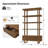 Irene Modern 76''H Solid Wood Etagere Bookcase with Fluted Drawer and Rounded Shelves-301829274