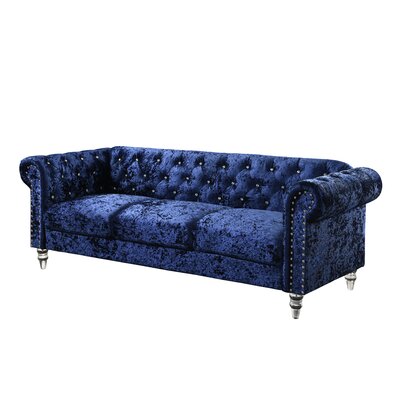 Rathbun 83"" Velvet Rolled Arm Sofa -  Rosdorf Park, 9BC947F7914845A48DC2C2B8492FB4DB