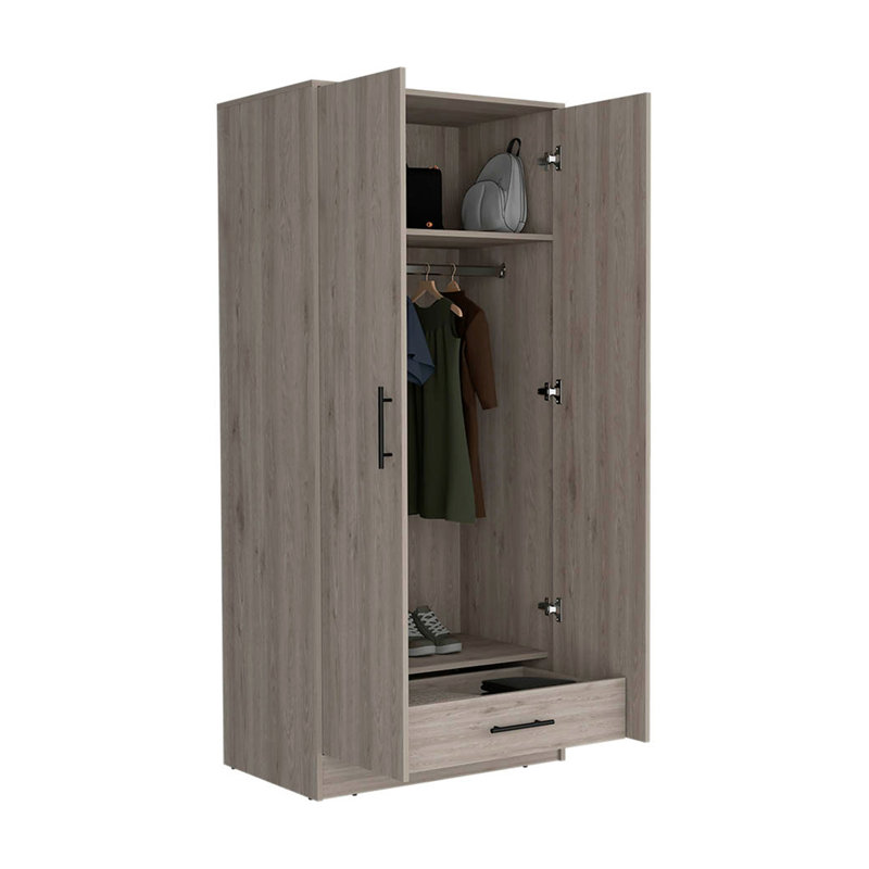 180 Armoire Beery, Chambre, Gris clair