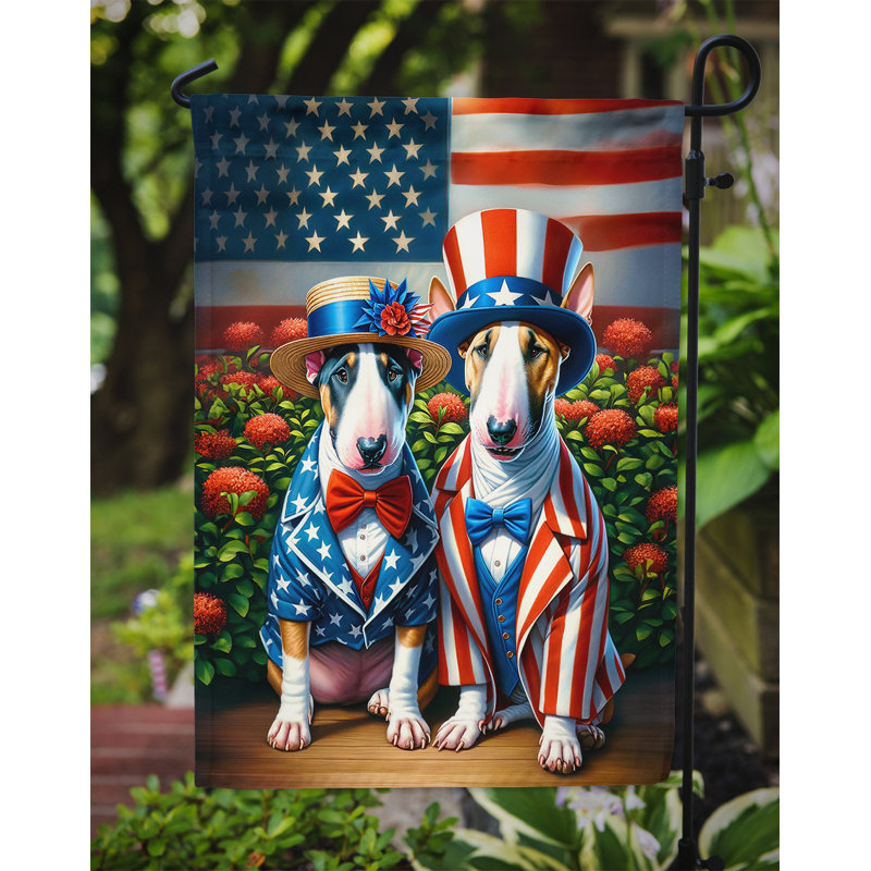 Drapeau All American Garden, Bull terrier anglais orange