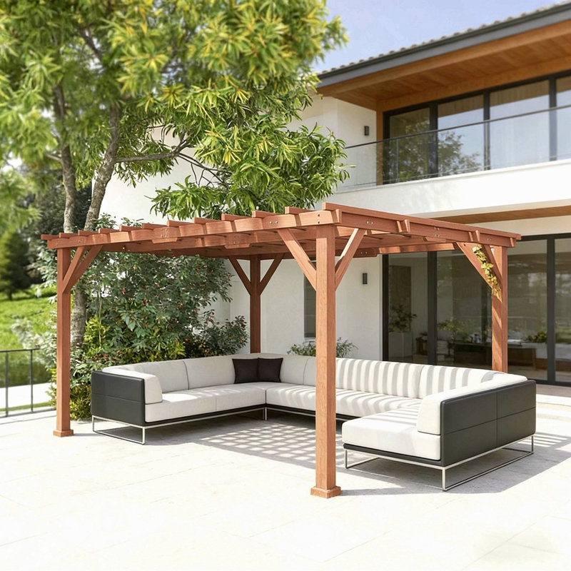 Pergola en bois, pergola d'extérieur