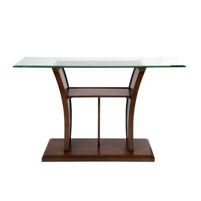 127cm Glass Top Console Table