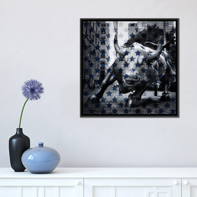 « flags new york-wall street rechargement », étoiles, impression sur toile