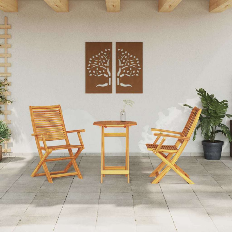 Patio Dining Set with, 98 cm H x 60 cm W x 60 cm D