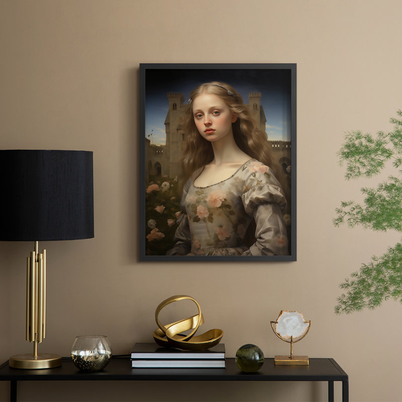 WIX Series DIX - reproduction encadrée de qualité supérieure - prête à être accrochée - aucun clou requis, Noir