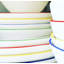 Canvas Home Abbesses Colored Rim Porcelain Dinner Plate-16786026