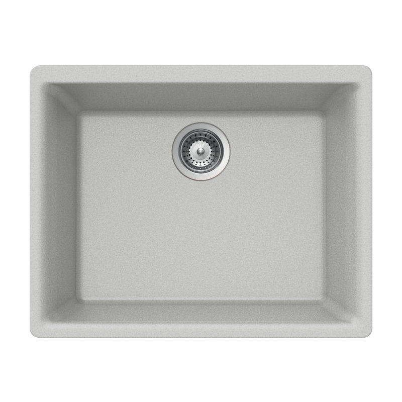 Houzer 24 in Thunder Granite Composite Undermount Single Bowl Kitchen Sink - G-100U THUNDER