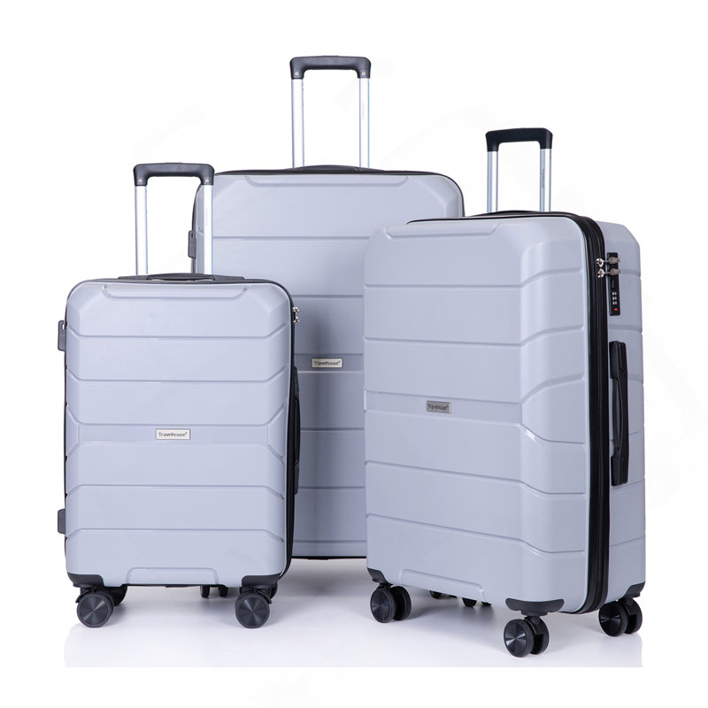 Ensemble de valises légères et durables avec serrure TSA, ensemble de 3 valises Hardshell