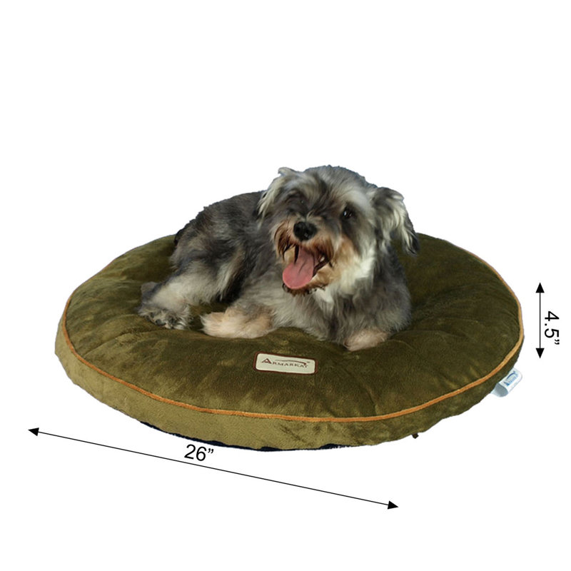 Small Sage Green Velvet Waterproof Outdoor Pet Bed