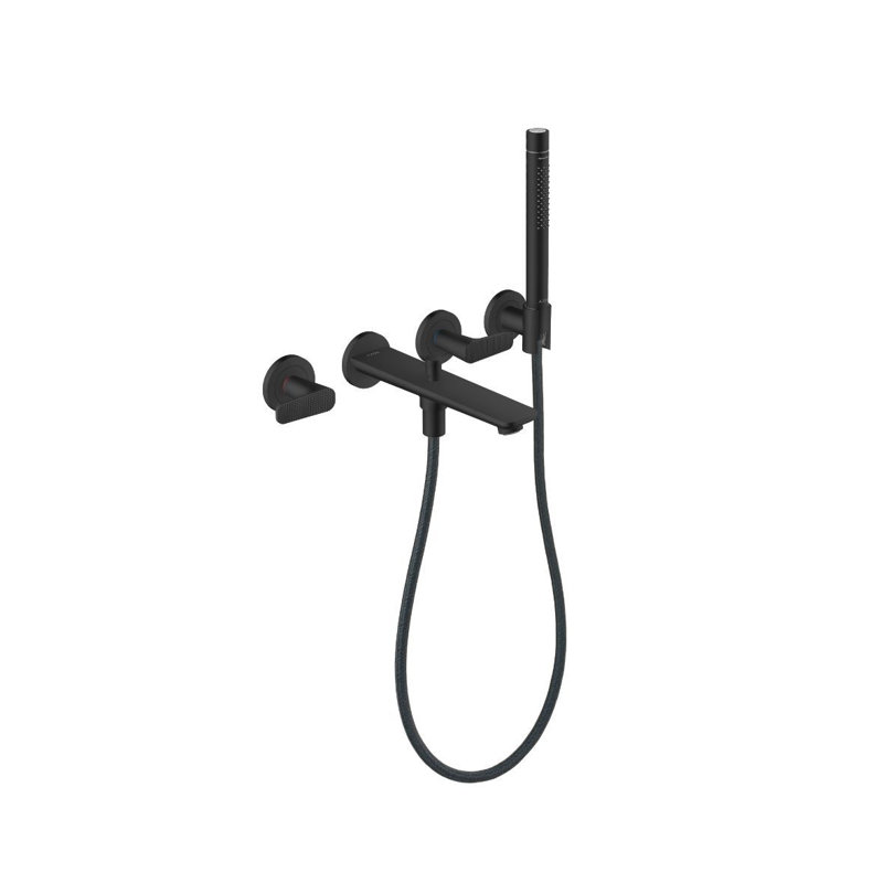 Citterio C Tub Filler with Diverter, Matte Black