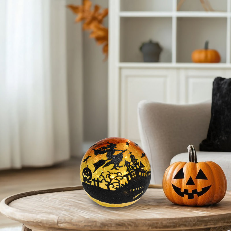 Globe de verre d'Halloween à piles